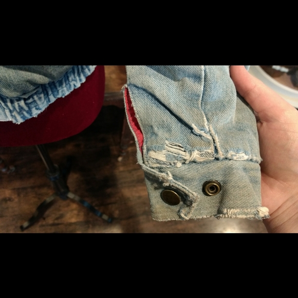RARE 1980s Gearing Up Denim Jacket - Picture 12 of 16